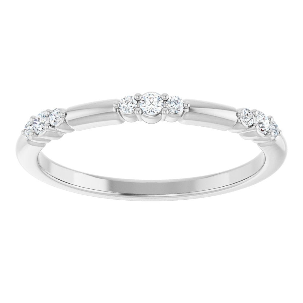 Valentines Natural Diamond Stackable Ring