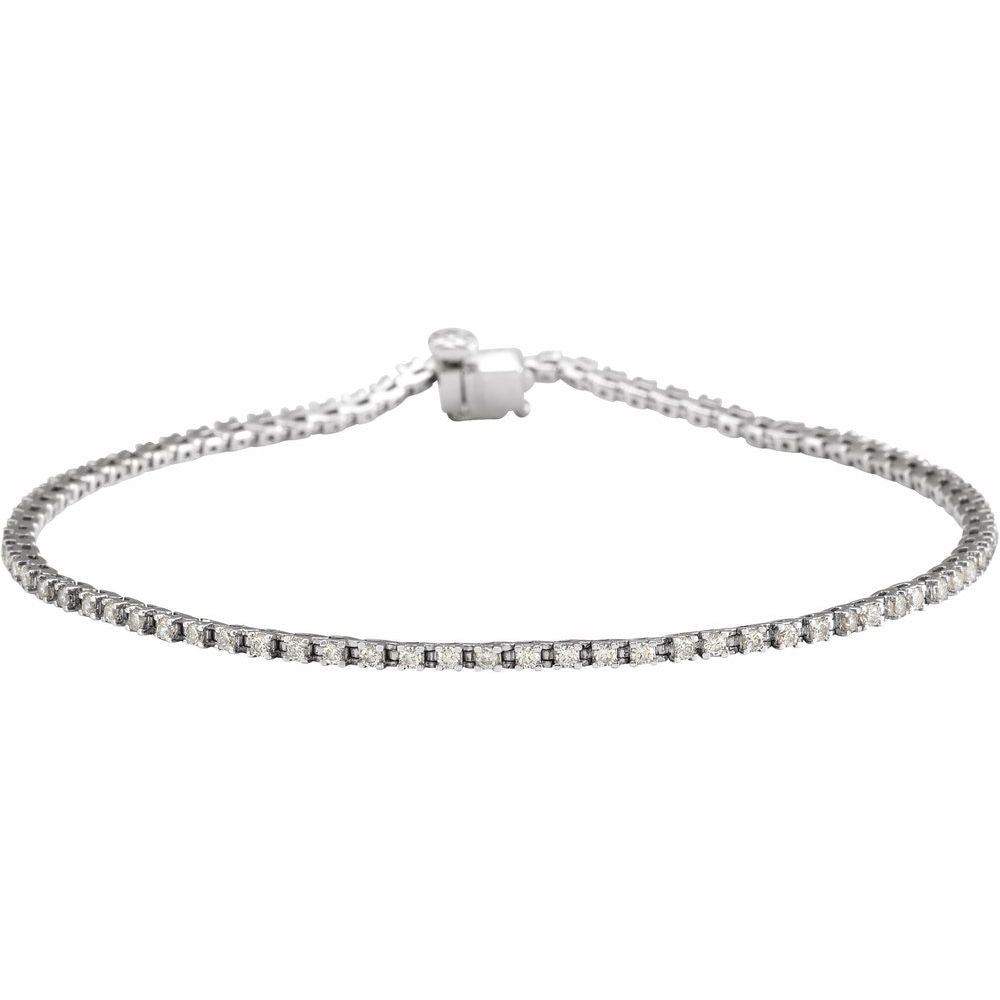 Natural Diamond Line 7 1/4" Bracelet
