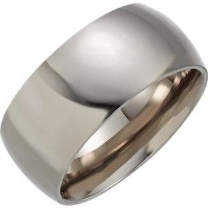 Titanium 10mm Domed Polished Band - Moijey Fine Jewelry and Diamonds