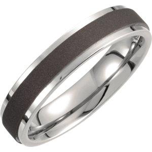 Titanium 5mm Oxidized Flat Band - Moijey Fine Jewelry and Diamonds
