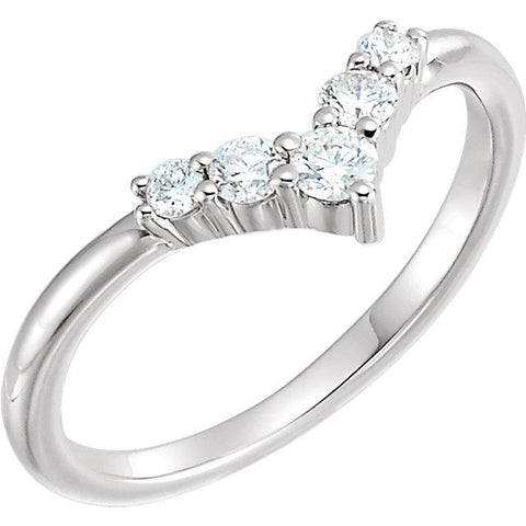 1/4 CTW Diamond Graduated "V" Ring - Moijey Fine Jewelry and Diamonds