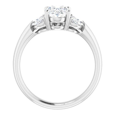 Vintage Oval-shaped Engagement Ring Setting