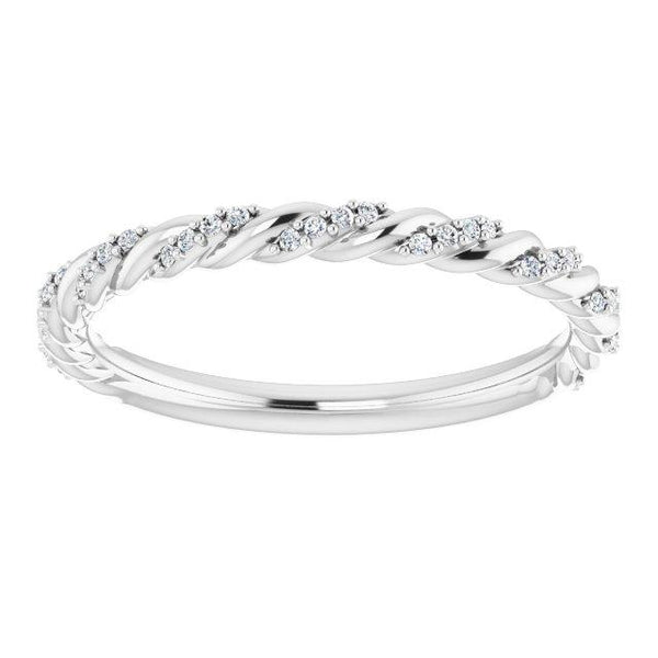 Pavé Twisted Anniversary Band
