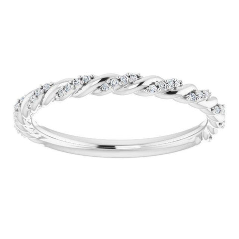 Pavé Twisted Anniversary Band - Moijey Fine Jewelry and Diamonds