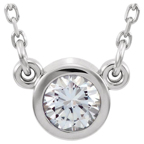 Bezel-Set Diamond Necklace - Moijey Fine Jewelry and Diamonds