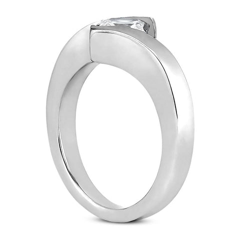 Dramatic Princess Bypass Engagement Ring Setting (5.5mm) - Moijey Fine Jewelry and Diamonds