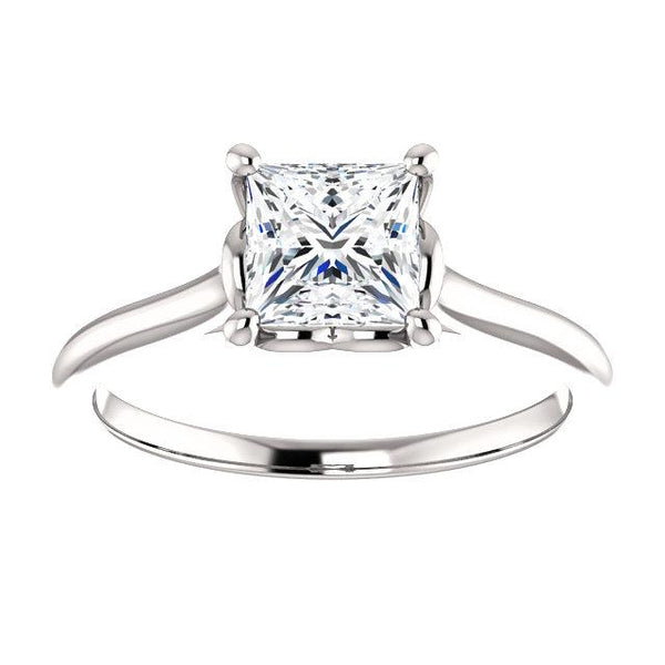 Princess Solitaire Engagement Ring Setting