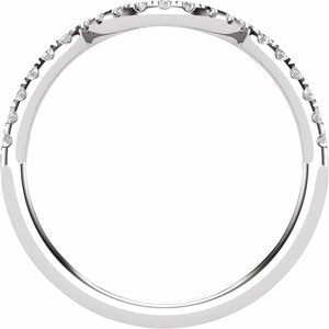 14K White 1/3 CTW Natural Diamond Matching Band