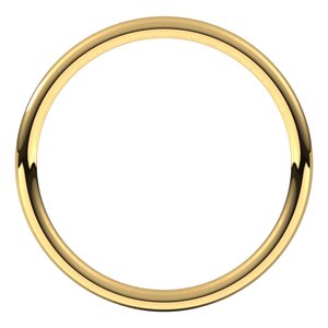 14K Yellow 1.5 mm Full Round Comfort-Fit Band