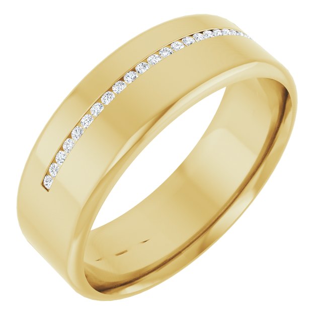 14K Yellow 1 mm Round Band