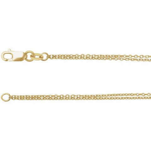 14K Yellow Double Strand 18" Chain - Moijey Fine Jewelry and Diamonds