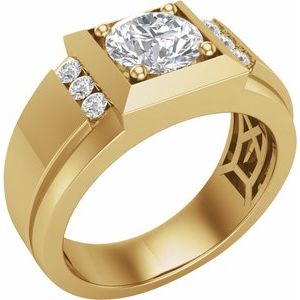 14K Yellow 1 3/4 CTW Lab-Grown Diamond Band