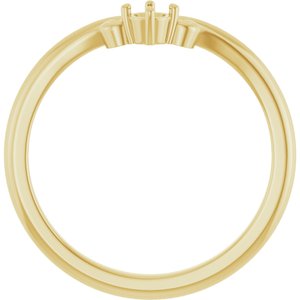 14K Yellow 3 mm Round Anniversary Band Mounting