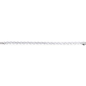 14K White 9 1/2 CTW Lab-Grown Diamond Line 7" Bracelet