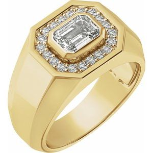 14K Yellow 1 1/4 CTW Lab-Grown Diamond Band