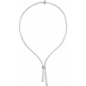 14K White 26 1/5 CTW Lab-Grown Diamond 20" Necklace