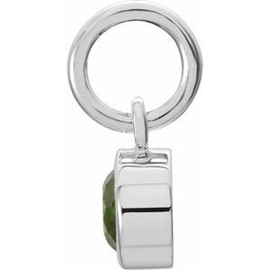 Sterling Silver Posh Mommy® Imitation Peridot Charm