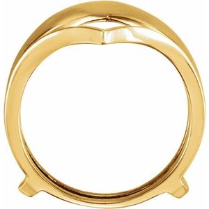 14K Yellow V Ring Guard