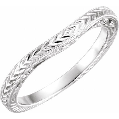 Diamond Design-Engraved Band