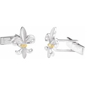 Sterling Silver Fleur-de-lis Cuff Links-Pair