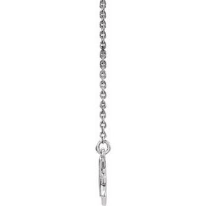 Sterling Silver .04 CTW Natural Diamond Star 16-18" 
 Necklace