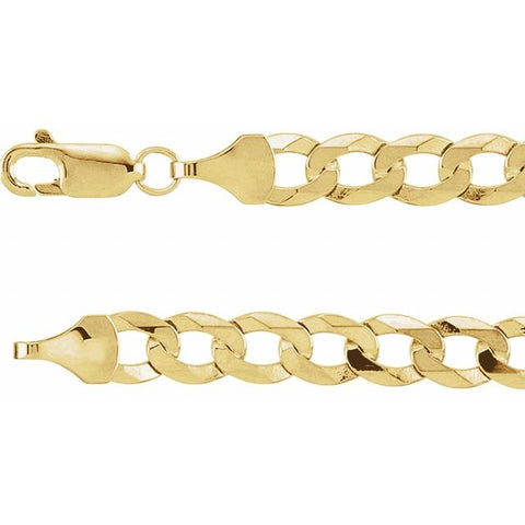 14kt Yellow Gold Curb Chain 5.8mm - Moijey Fine Jewelry and Diamonds