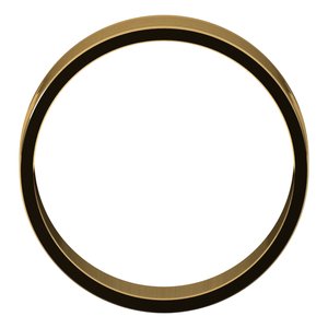 14K Yellow 6 mm Flat Ultra Light Band Size 10