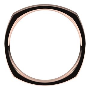 14K Rose 2.5 mm Square Comfort Fit Band Size 7