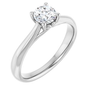 5.2 mm Round Solitaire Engagement Ring Mounting