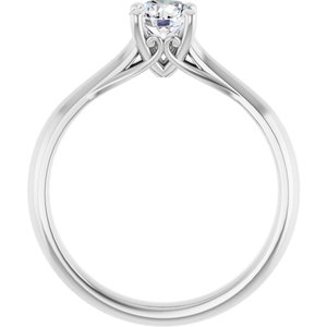 5.2 mm Round Solitaire Engagement Ring Mounting