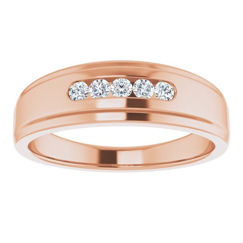 1/4 CTW Diamond 5-Stone Band - Moijey Fine Jewelry and Diamonds