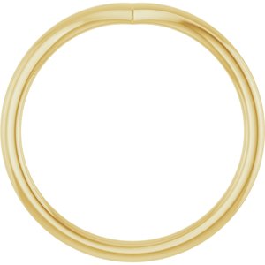 14K Yellow V Contour Band