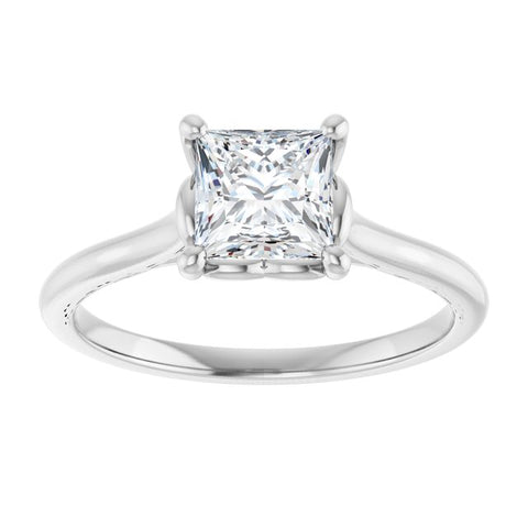 Princess Solitaire Engagement Ring Setting - Moijey Fine Jewelry and Diamonds