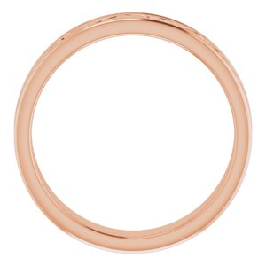 14K Rose 5 mm Celtic-Inspired Band Size 10