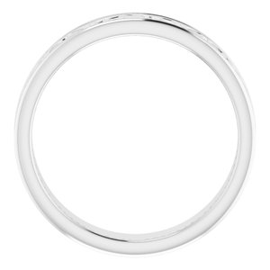 14K White 5 mm Celtic-Inspired Band Size 10