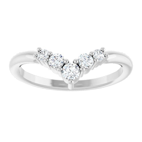 1/4 CTW Diamond Graduated "V" Ring - Moijey Fine Jewelry and Diamonds