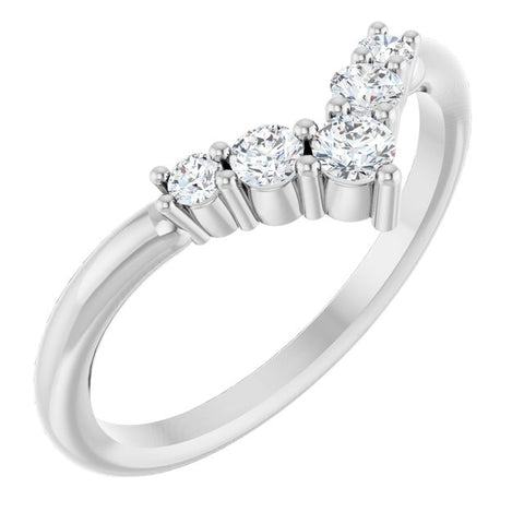 1/4 CTW Diamond Graduated "V" Ring - Moijey Fine Jewelry and Diamonds