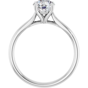 6.5 mm Round Engagement Ring Mounting