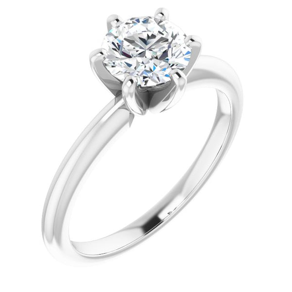 Timeless Round Solitaire Engagement Ring Setting - Moijey Fine Jewelry and Diamonds