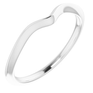 14K White Matching Band