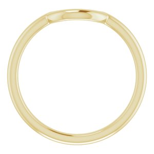 14K Yellow 6 mm Contour Band