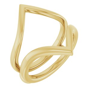 14K Yellow Ring Guard