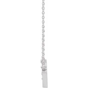 Sterling Silver .07 CTW Natural Diamond 16" Necklace