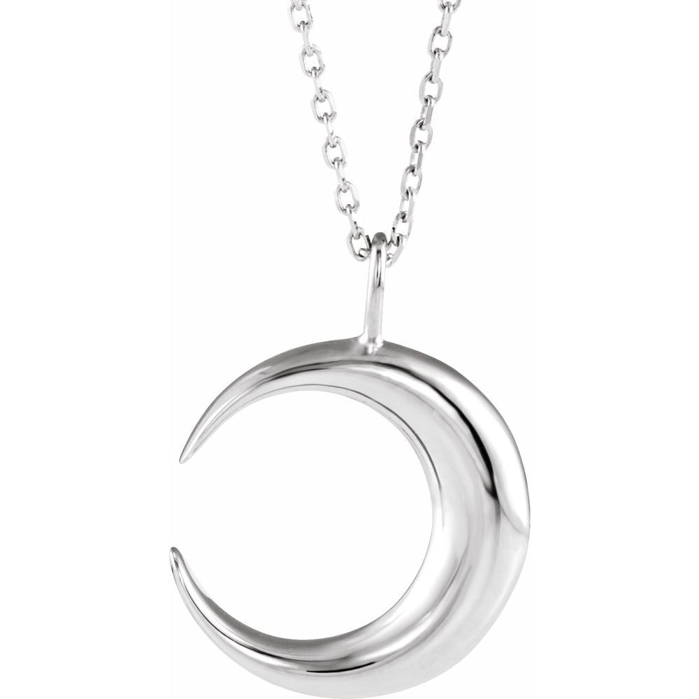 Memorable Crescent Moon 16-18" Necklace