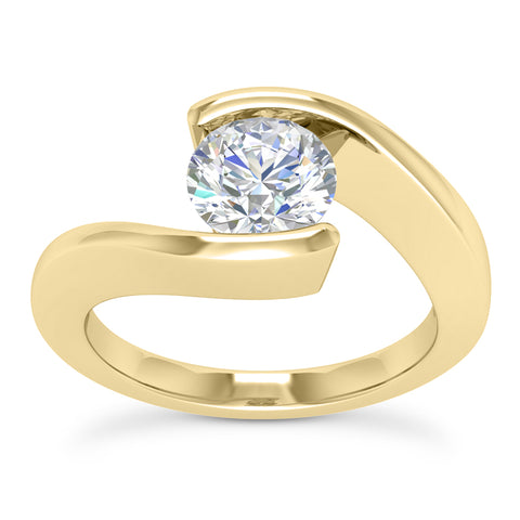 Solitaire Tension Bypass Engagement Setting (6.5mm) - Moijey Fine Jewelry and Diamonds