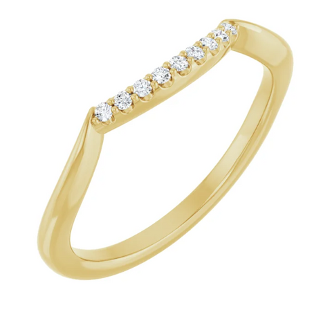 14K Yellow Gold Matching Band