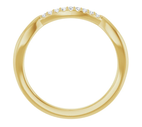 14K Yellow Gold Matching Band