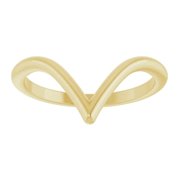 14K Yellow Contour Band