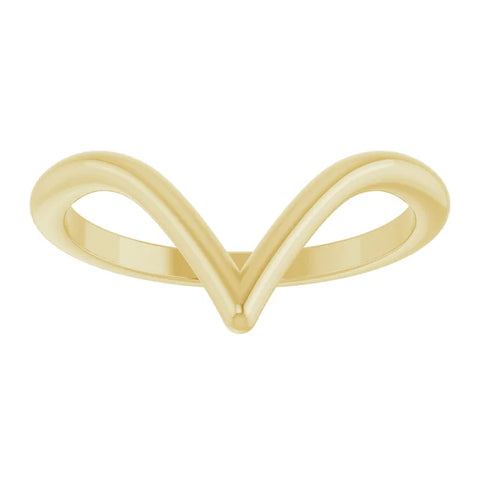 14K Yellow Contour Band