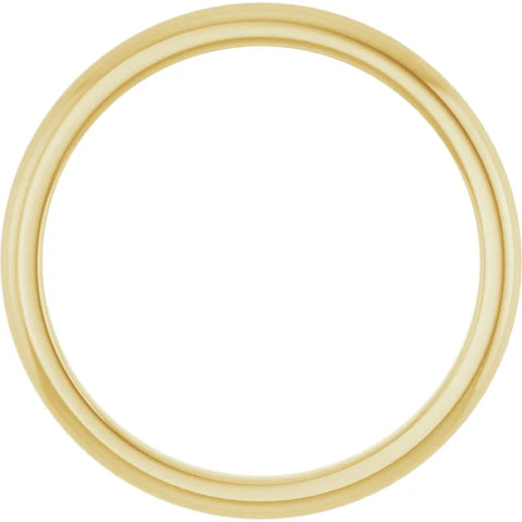 14K Yellow Gold Matching-Band for Princess Ring